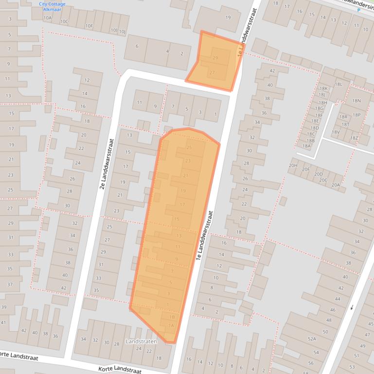 Kaart van postcodegebied 1814BK.