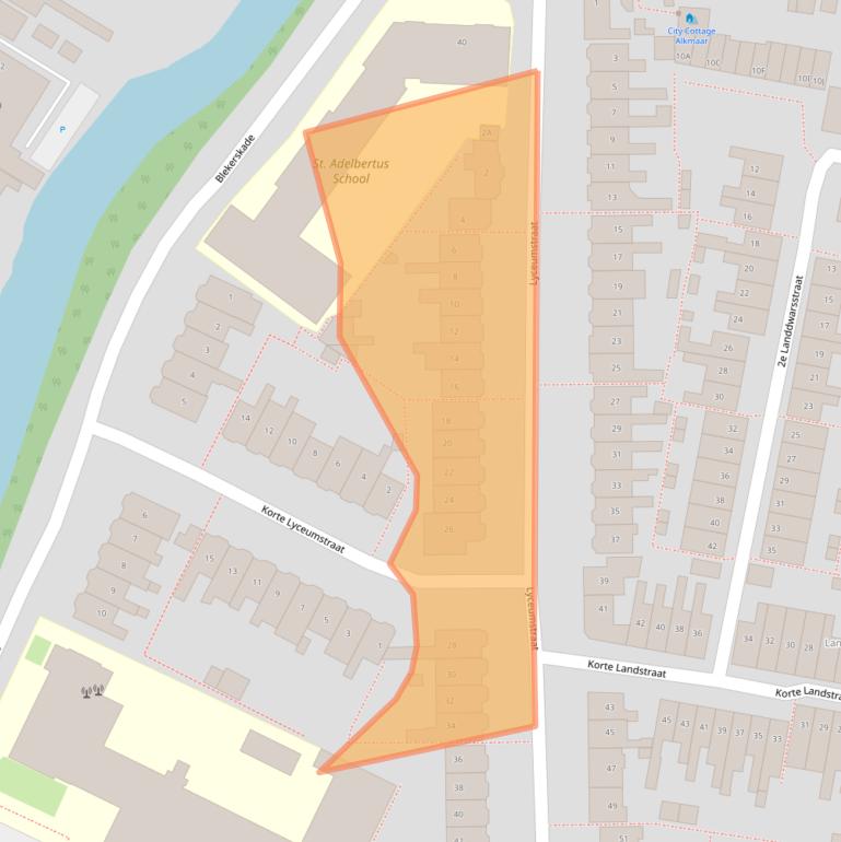 Kaart van postcodegebied 1814BS.