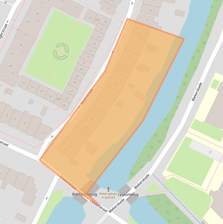 Kaart van postcodegebied 1814DB.