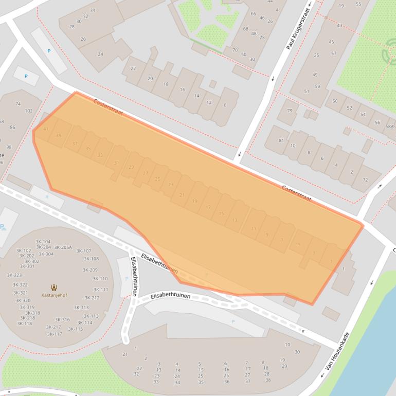 Kaart van postcodegebied 1814DG.