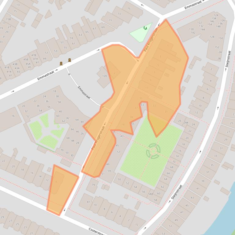 Kaart van postcodegebied 1814DJ.