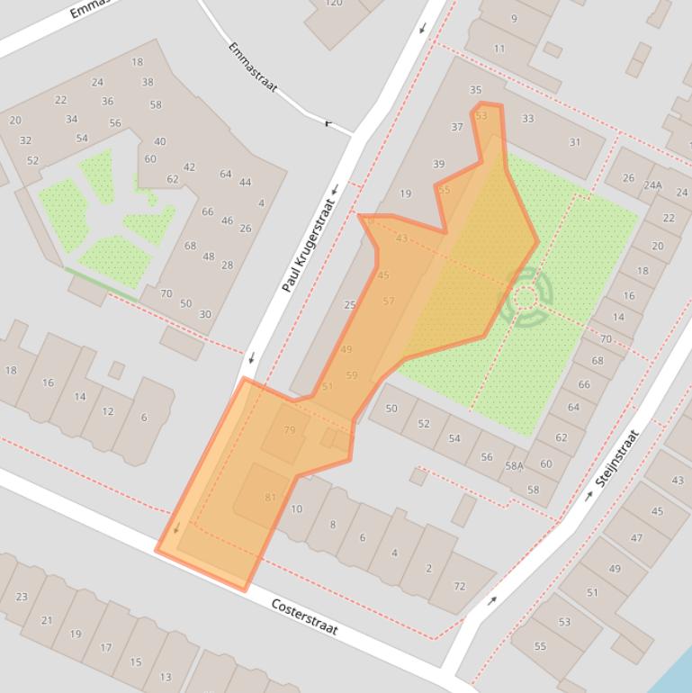 Kaart van postcodegebied 1814DK.