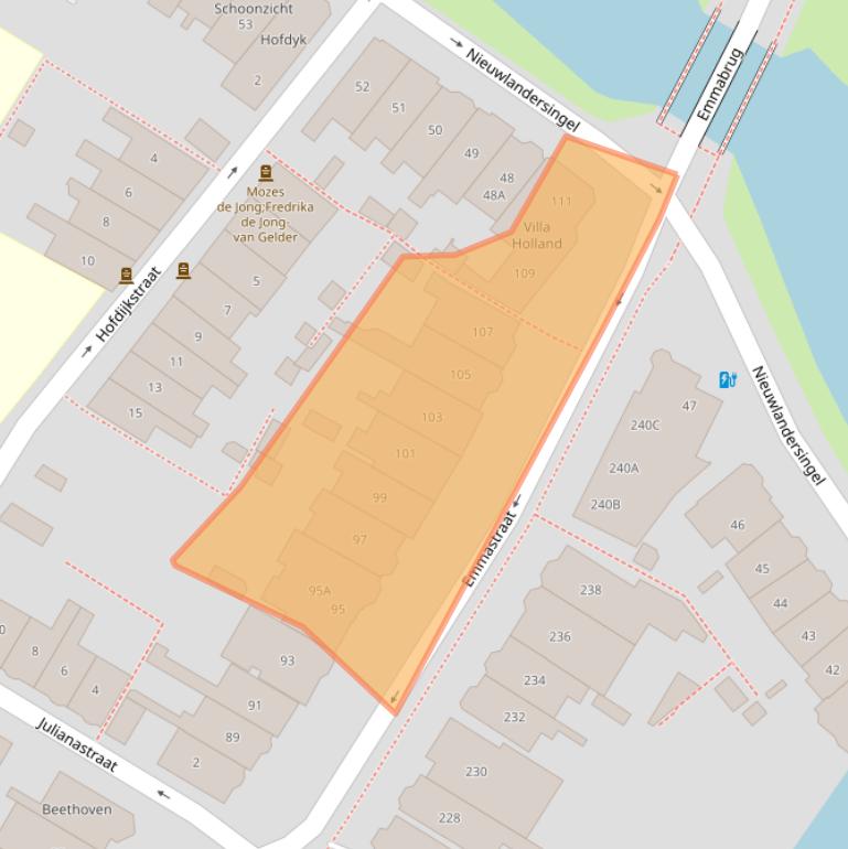 Kaart van postcodegebied 1814DP.