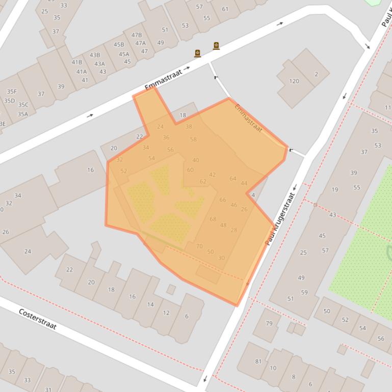 Kaart van postcodegebied 1814DS.