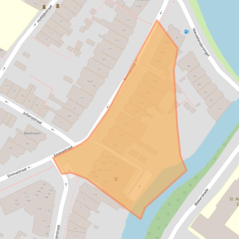 Kaart van postcodegebied 1814DV.