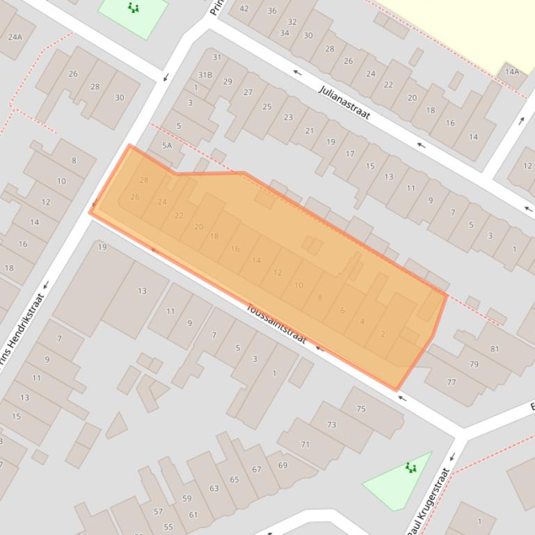 Kaart van postcodegebied 1814EH.