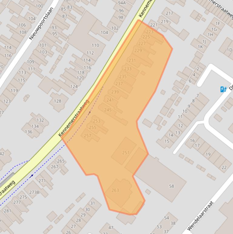 Kaart van postcodegebied 1814GK.