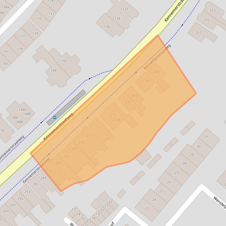 Kaart van postcodegebied 1814GL.