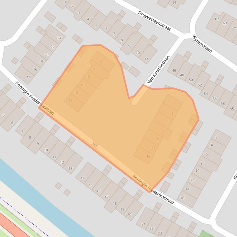 Kaart van postcodegebied 1814GX.