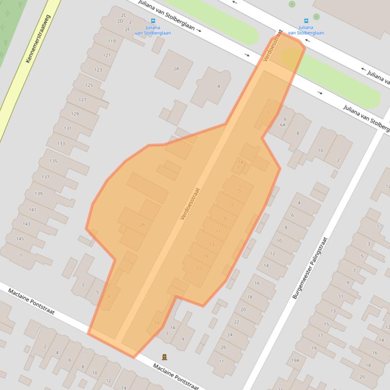 Kaart van postcodegebied 1814HD.