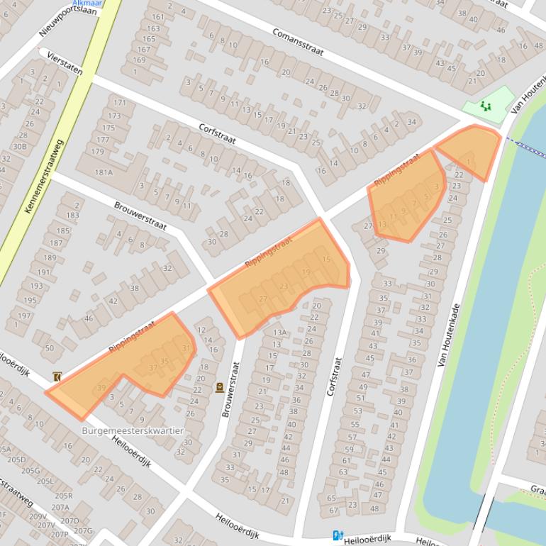 Kaart van postcodegebied 1814HN.