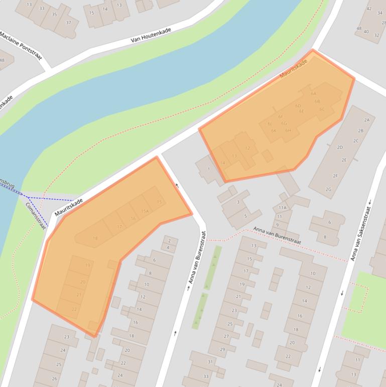 Kaart van postcodegebied 1814JB.