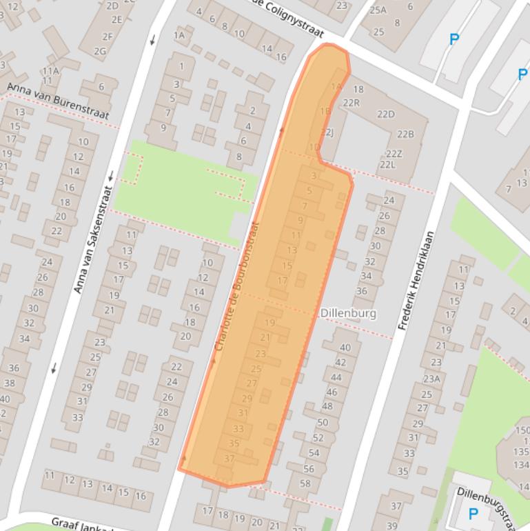 Kaart van postcodegebied 1814JJ.