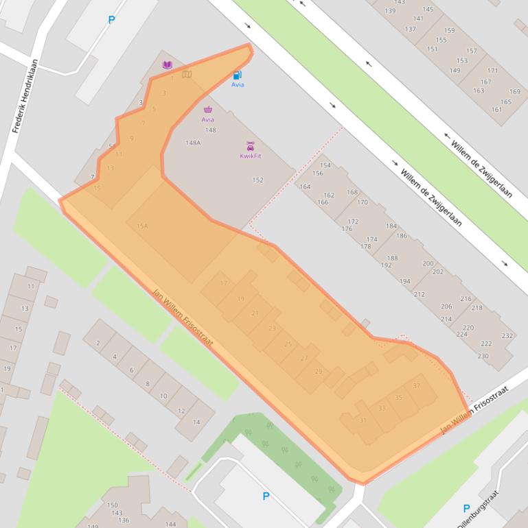 Kaart van postcodegebied 1814JS.