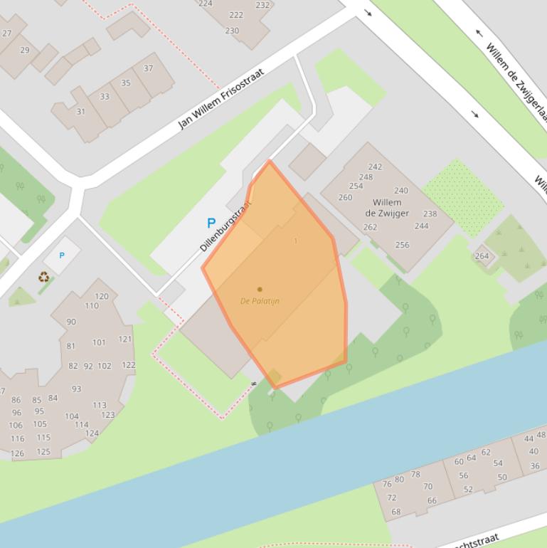 Kaart van postcodegebied 1814JV.