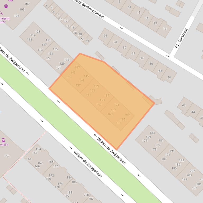 Kaart van postcodegebied 1814KB.