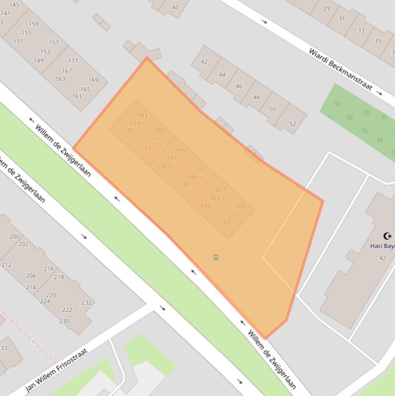 Kaart van postcodegebied 1814KC.