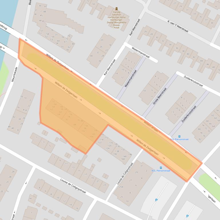 Kaart van postcodegebied 1814KE.