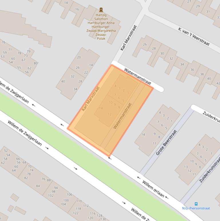 Kaart van postcodegebied 1814KM.