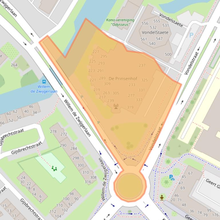 Kaart van postcodegebied 1814KV.