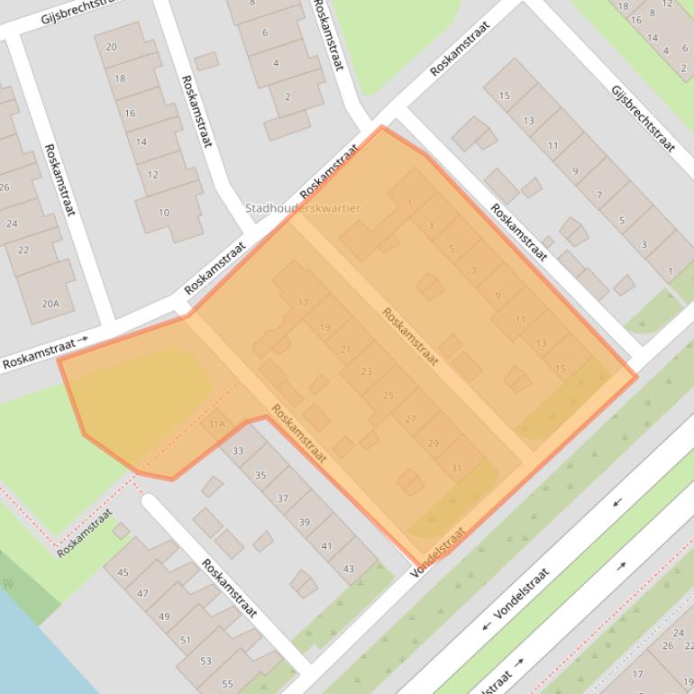 Kaart van postcodegebied 1814LG.