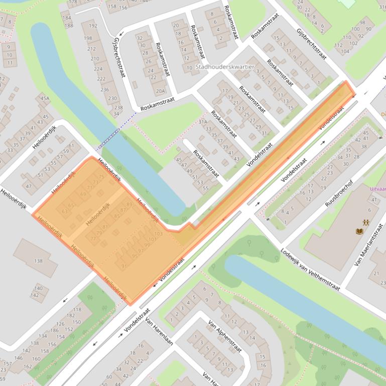 Kaart van postcodegebied 1814LM.