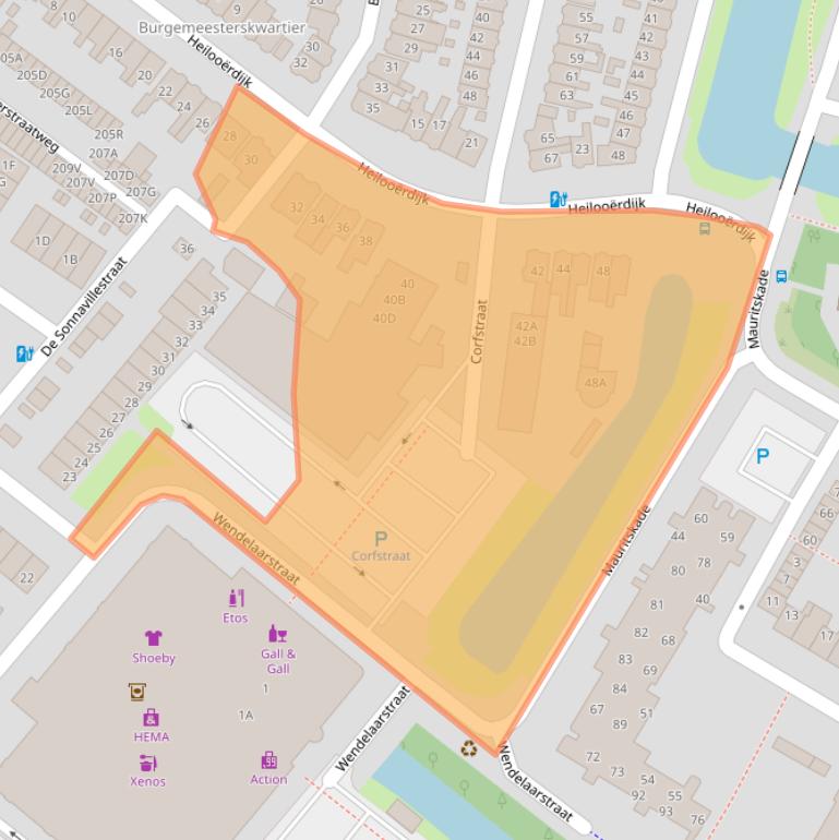 Kaart van postcodegebied 1814LP.