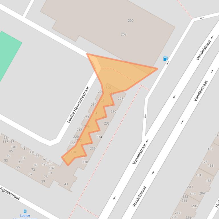 Kaart van postcodegebied 1814MC.