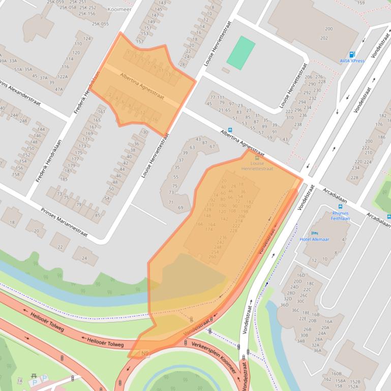 Kaart van postcodegebied 1814MD.