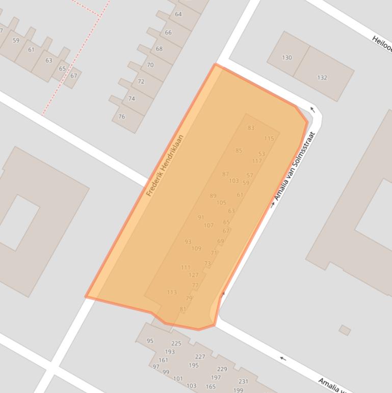 Kaart van postcodegebied 1814NA.