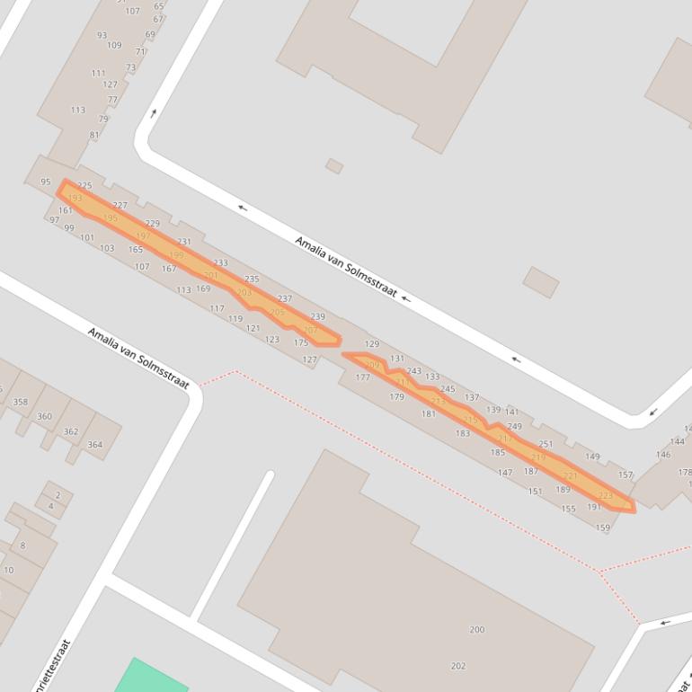 Kaart van postcodegebied 1814NJ.