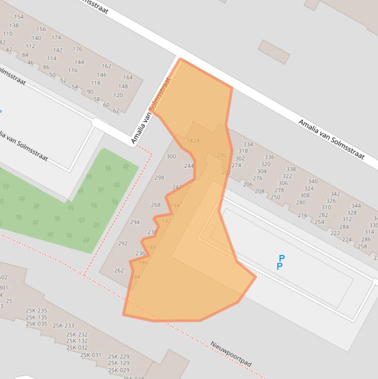 Kaart van postcodegebied 1814NS.