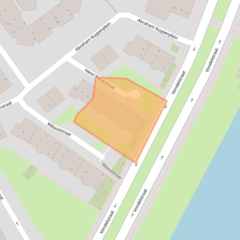 Kaart van postcodegebied 1814RN.