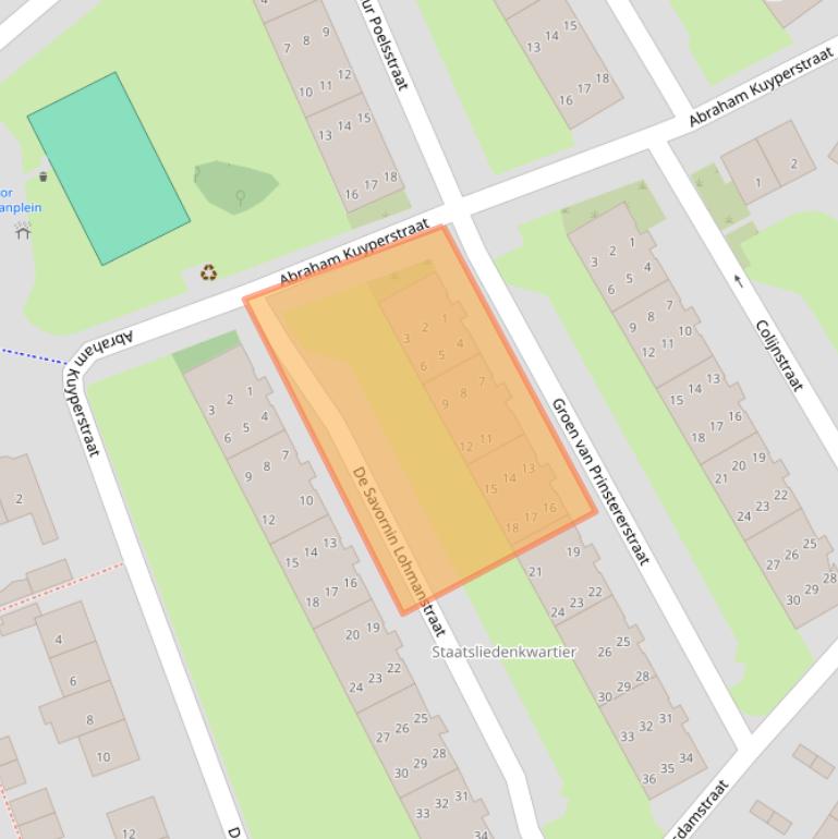 Kaart van postcodegebied 1814RT.