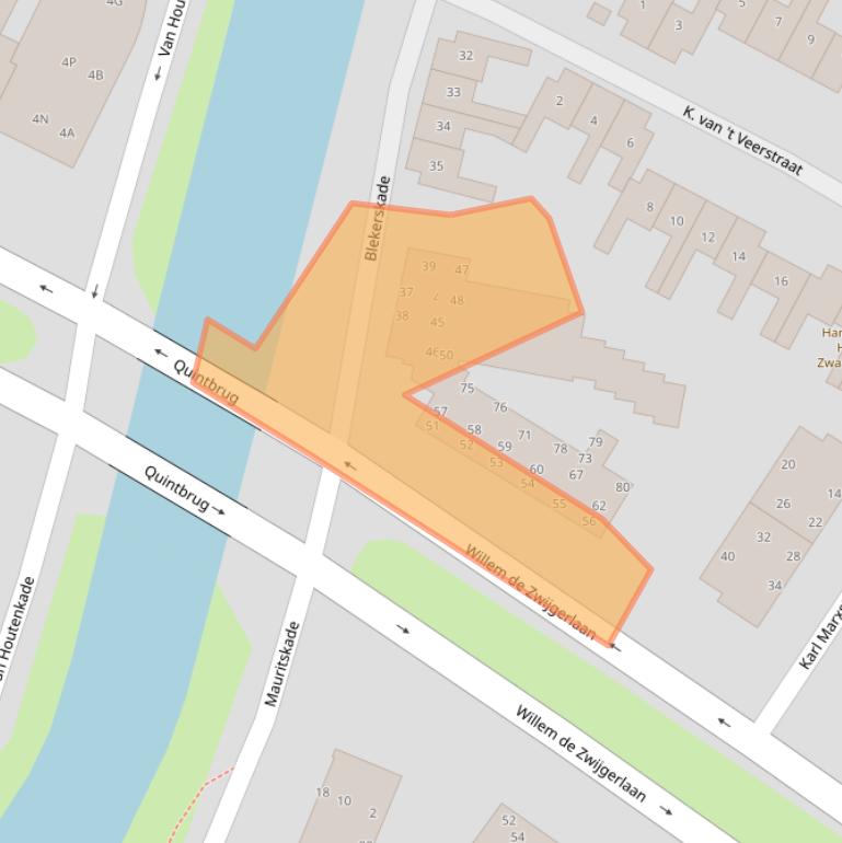 Kaart van postcodegebied 1814TK.