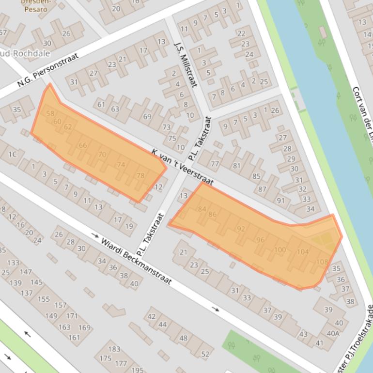 Kaart van postcodegebied 1814TT.