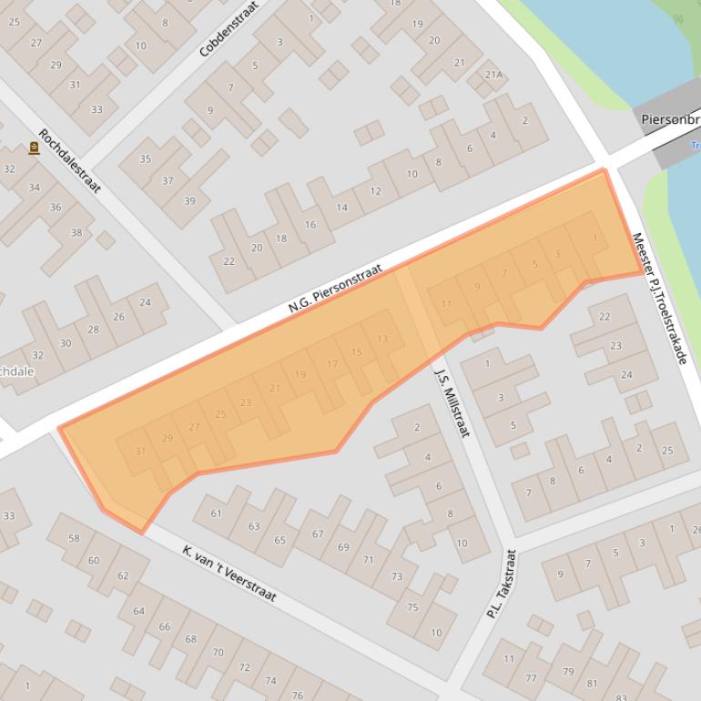 Kaart van postcodegebied 1814VA.