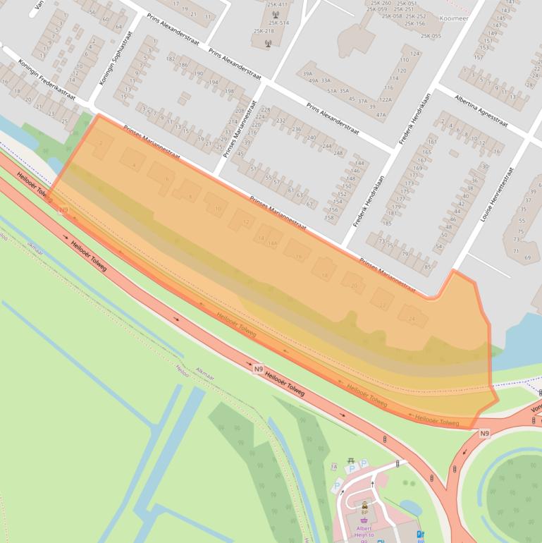 Kaart van postcodegebied 1814XH.