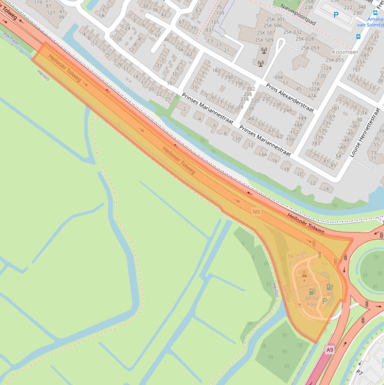 Kaart van postcodegebied 1814XZ.