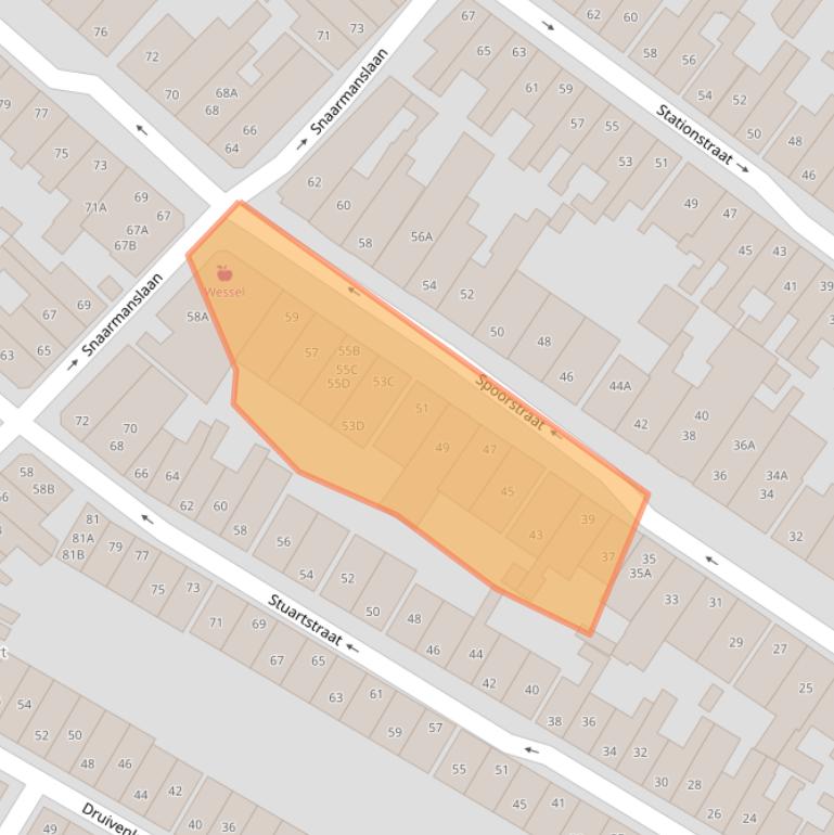 Kaart van postcodegebied 1815BH.