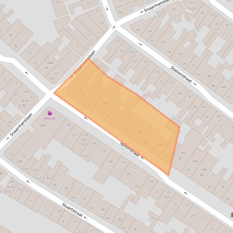 Kaart van postcodegebied 1815BL.