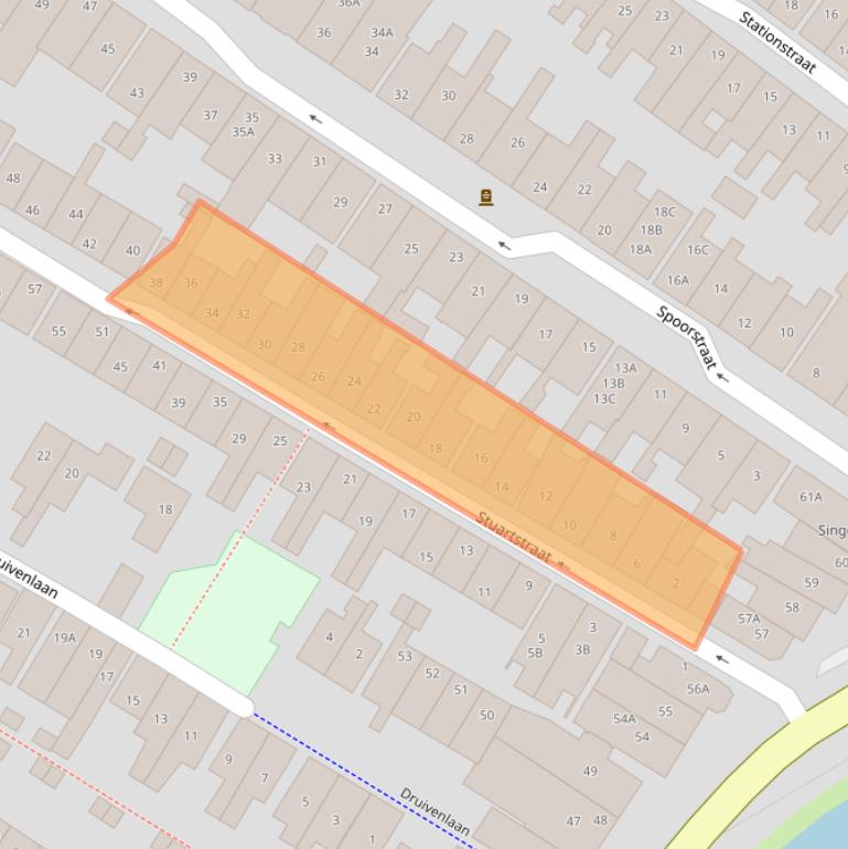 Kaart van postcodegebied 1815BS.