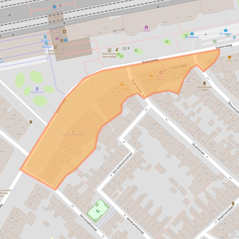 Kaart van postcodegebied 1815CD.