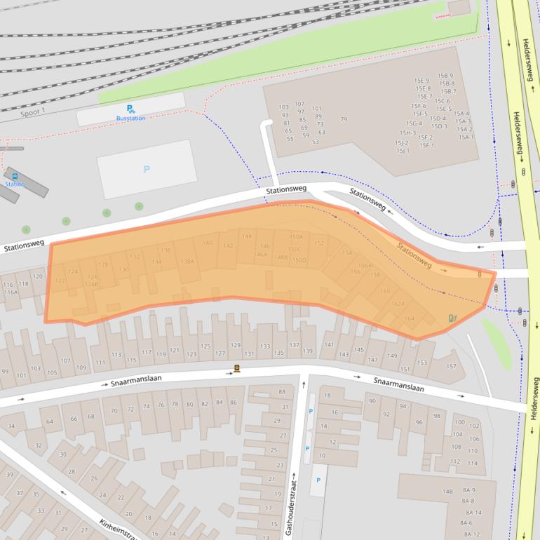 Kaart van postcodegebied 1815CG.