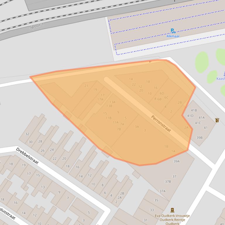 Kaart van postcodegebied 1815CH.