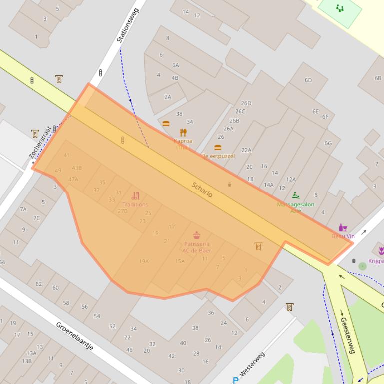 Kaart van postcodegebied 1815CN.
