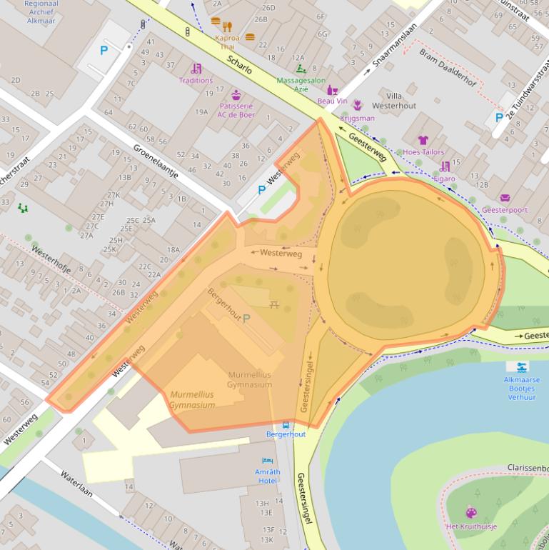 Kaart van postcodegebied 1815DA.