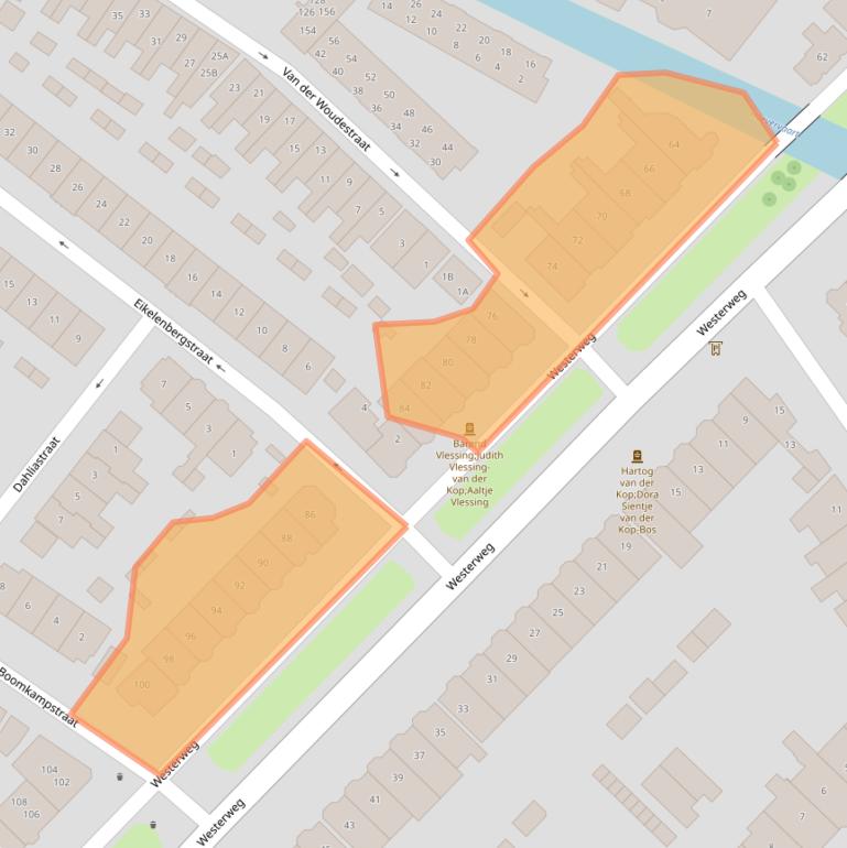 Kaart van postcodegebied 1815DH.