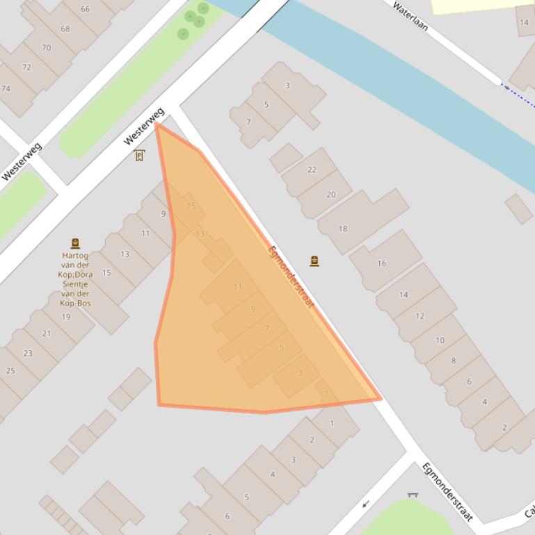 Kaart van postcodegebied 1815DL.