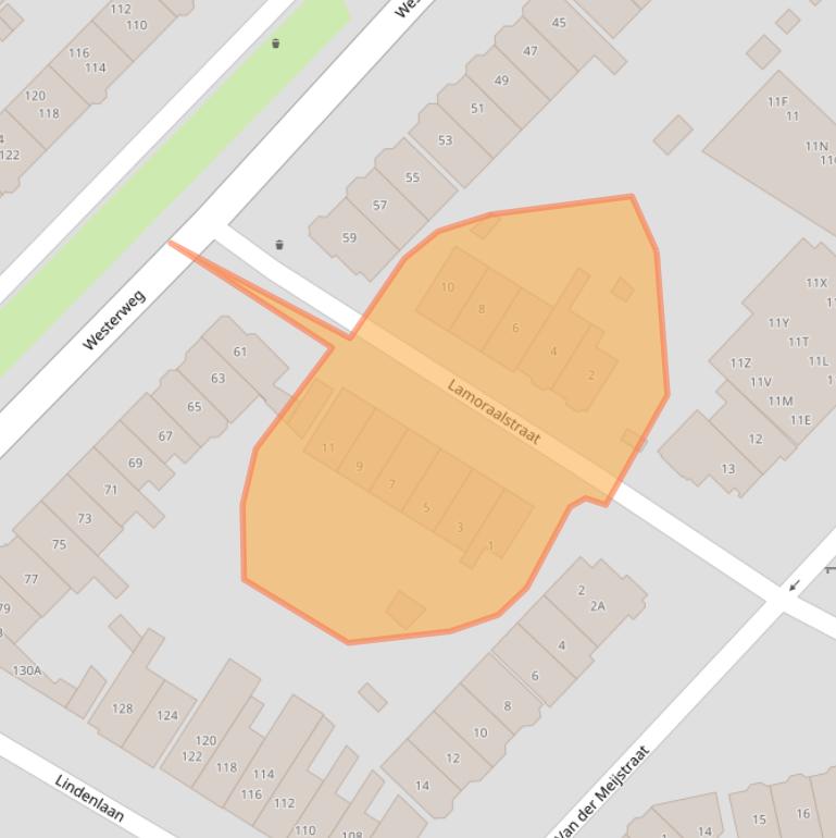 Kaart van postcodegebied 1815DN.